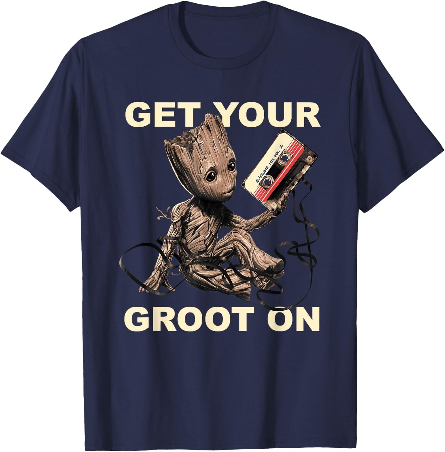 Guardians Of The Galaxy Vol.2 Get Your Groot On , black T-Shirt - T-Shirt | Navy