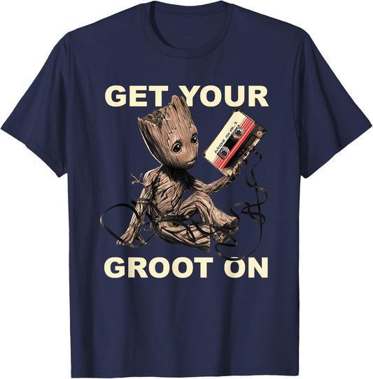 Guardians Of The Galaxy Vol.2 Get Your Groot On , black T-Shirt - T-Shirt | Navy