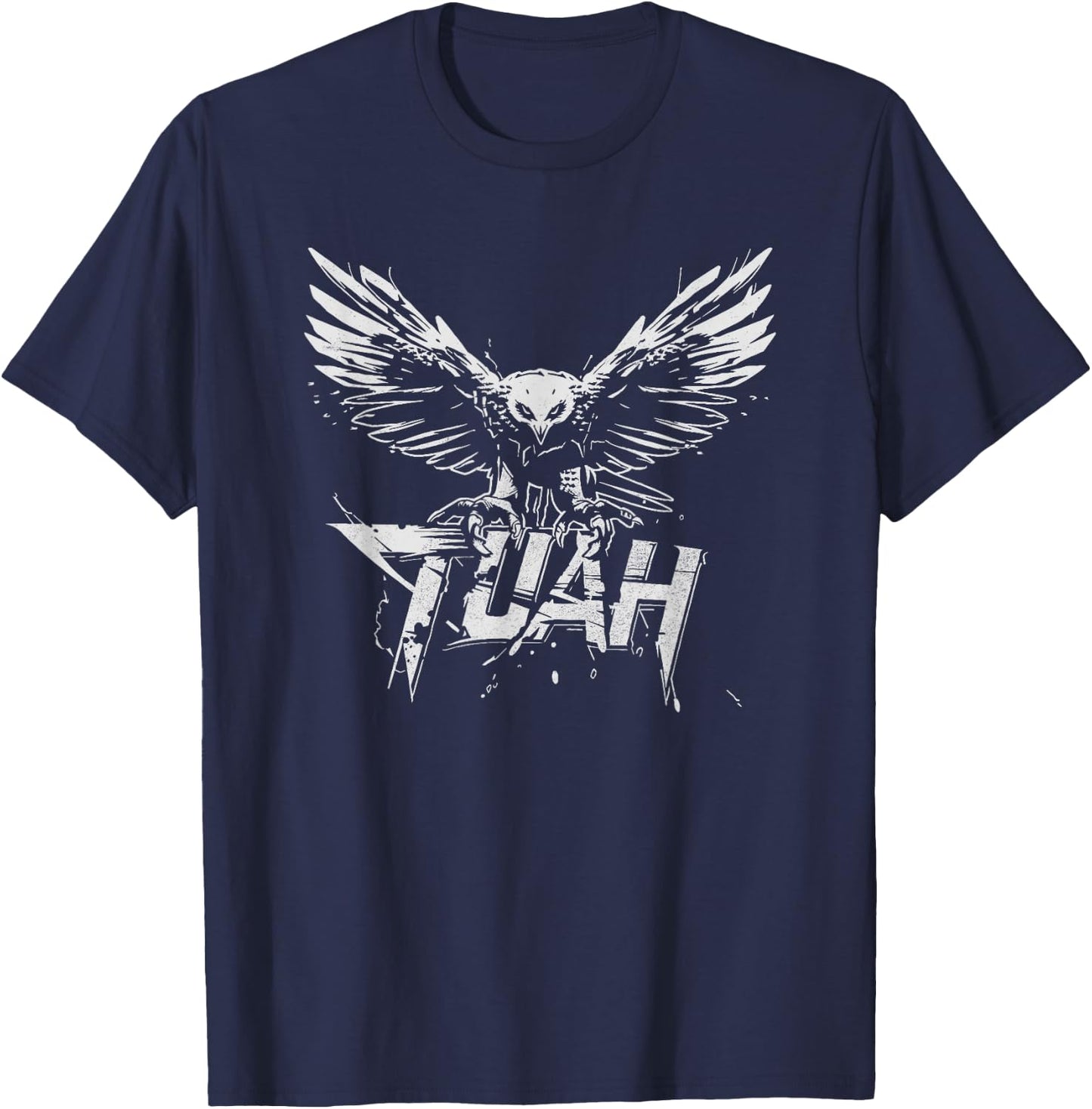 Funny Hawk Tuah Guy Spit Joke Wet that Thang Splash Down T-Shirt - T-Shirt | Navy