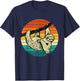 Sloth Hugging Branch - Retro Vintage Animal Lover Zookeeper T-Shirt - T-Shirt | Navy