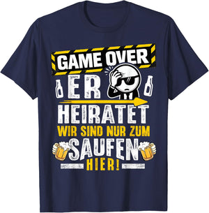 JGA Männer Junggesellenabschied Team Bräutigam JGA T-Shirt - T-Shirt | Navy