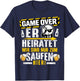 JGA Männer Junggesellenabschied Team Bräutigam JGA T-Shirt - T-Shirt | Navy