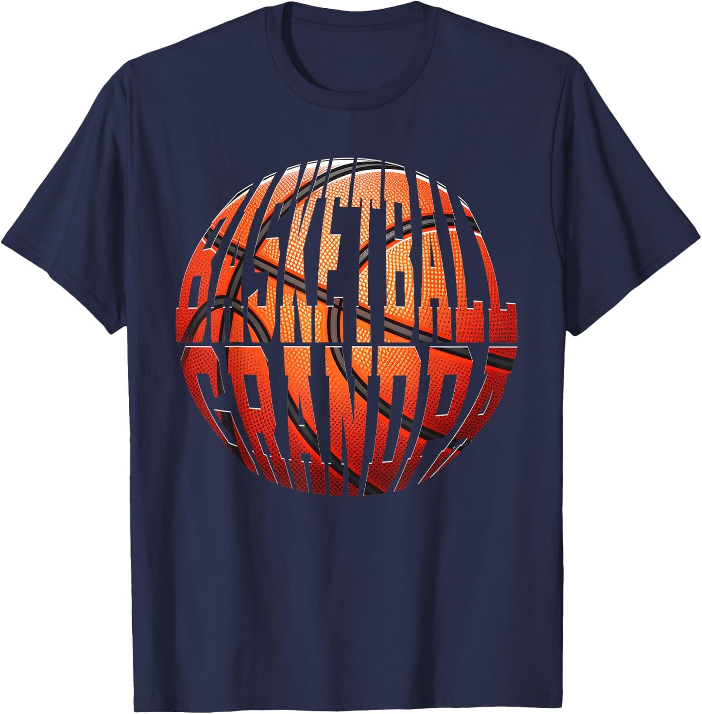 Basketball Grandpa T-Shirt - T-Shirt | Navy