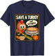 Save Turkey Eat Lasagna Funny Thanksgiving Turkey Vegan T-Shirt - T-Shirt | Navy