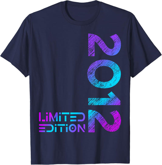14th Birthday Limited Edition Vintage 2012 Boy Girl T-Shirt - T-Shirt | Navy