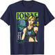 JoJo's Bizarre Adventure Jolyne & Stone Ocean Mugshot Anime T-Shirt - T-Shirt | Navy