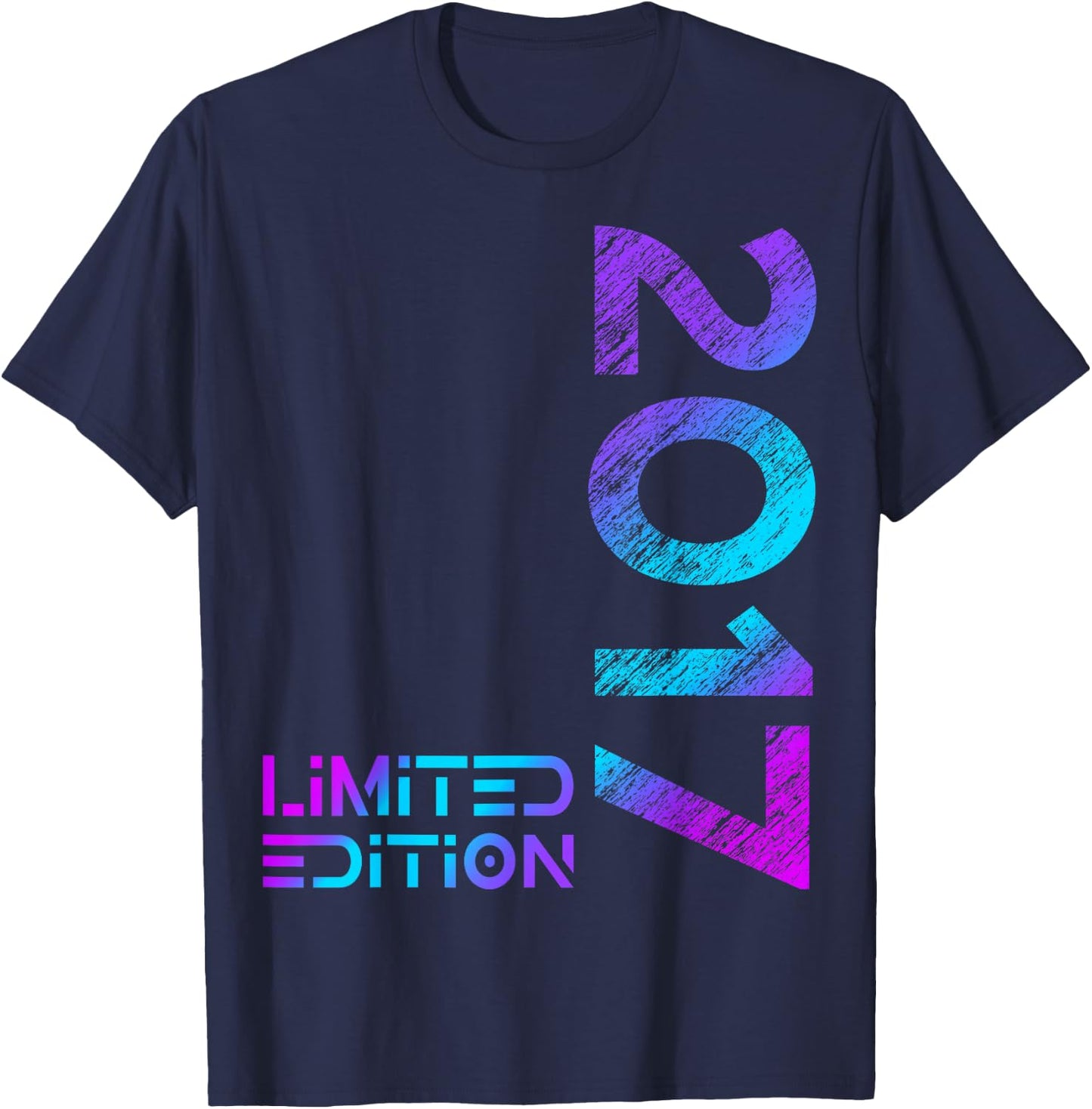 Limited Edition Jahrgang 2017 Junge Mädchen 9. Geburtstag T-Shirt - T-Shirt | Navy