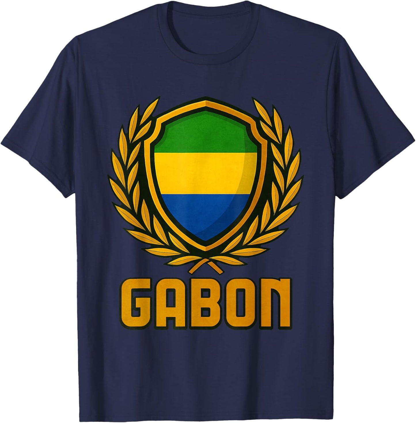 Gabon Emblem T-Shirt - T-Shirt | Navy