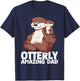 Otterly Amazing Dad for Otter Fathers Day T-Shirt - T-Shirt | Navy