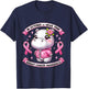 In October We Wear Pink Breast Cancer Awareness Month 2024 T-Shirt - T-Shirt | Navy