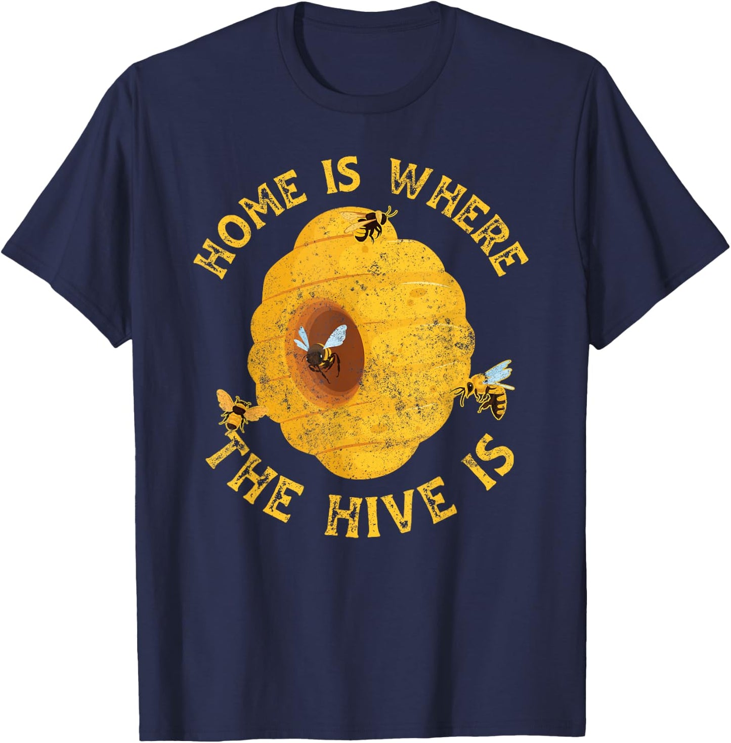 Beekeeper Bee Hive Bee T-Shirt - T-Shirt | Navy