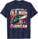 Never Underestimate An Old Man With A Chainsaw Lumberjack T-Shirt - T-Shirt | Navy