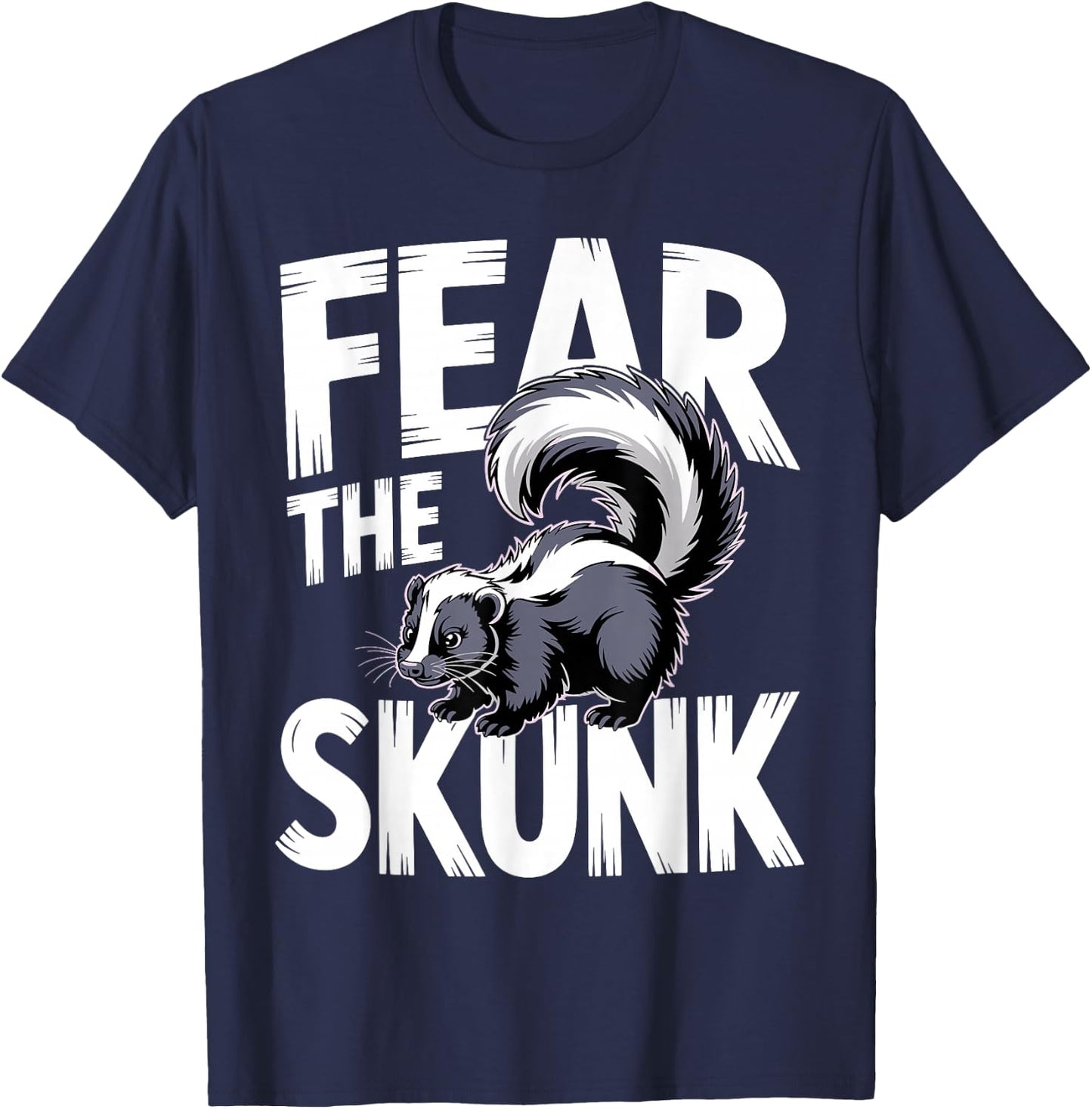 Cute Skunk Design Women Kids Animal Skunk Lovers T-Shirt - T-Shirt | Navy