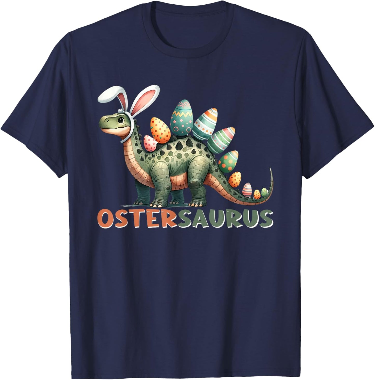 Ostergeschenke Ostern Outfit Junge Mädchen Dinosaurier Dino T-Shirt - T-Shirt | Navy