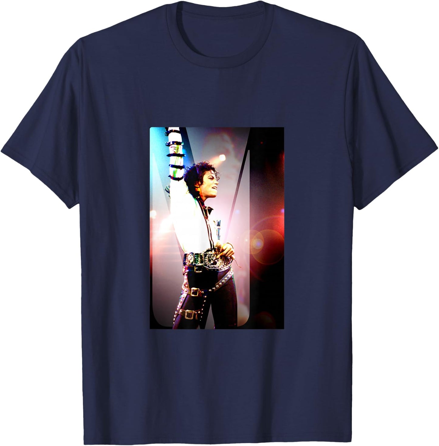 Michael Jackson_017 , Black, S T-Shirt - T-Shirt | Navy