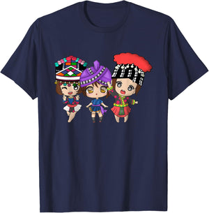 Hmong Girl Miao Woman Proud Hmoob Sisters T-Shirt - T-Shirt | Navy