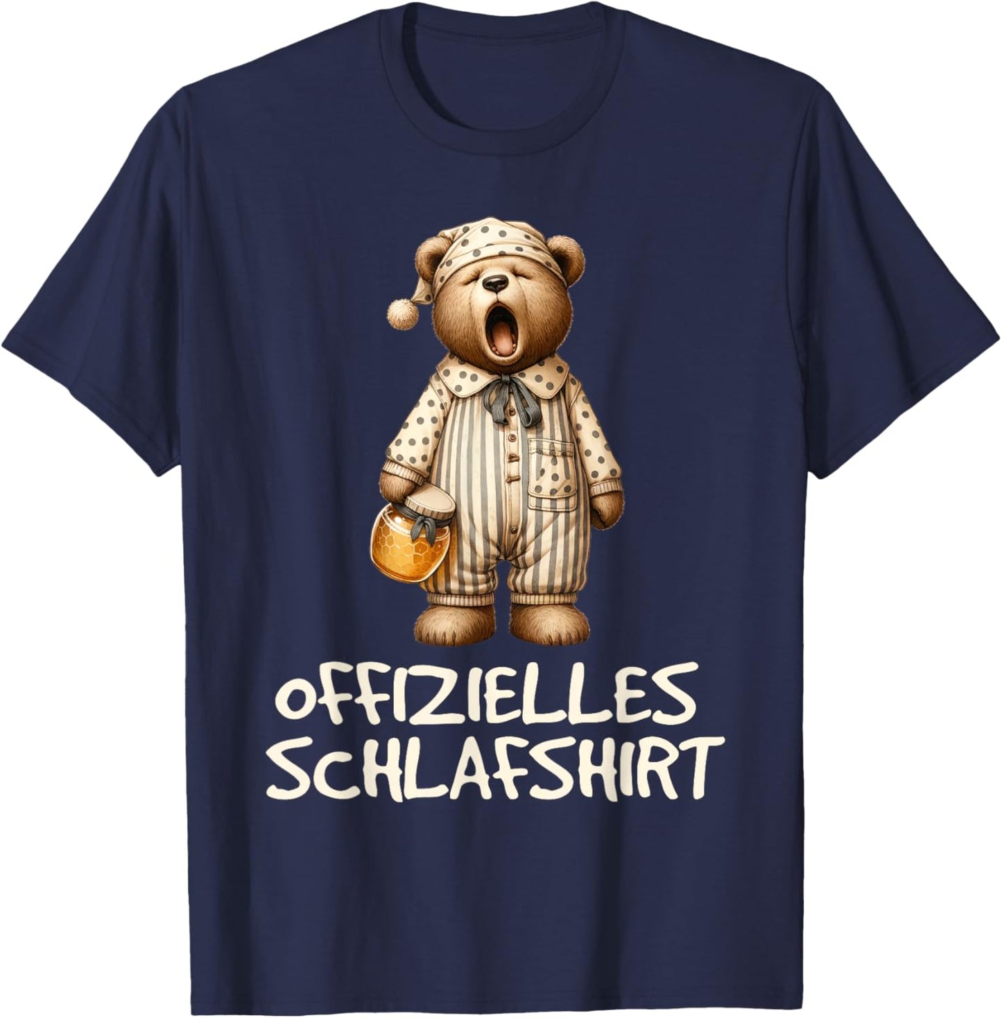 Official Sleep Shirt Bear , black T-Shirt - T-Shirt | Navy