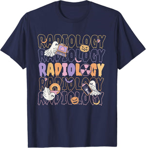 Halloween Radiology Fall Autumn RAD Tech X-ray Technologist T-Shirt - T-Shirt | Navy