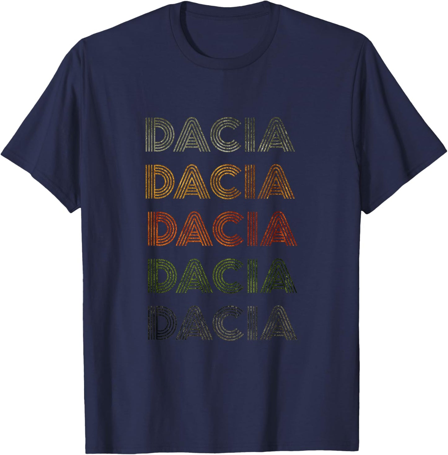 Love Heart Dacia Grunge/Vintage Style Black Dacia , black, s T-Shirt - T-Shirt | Navy
