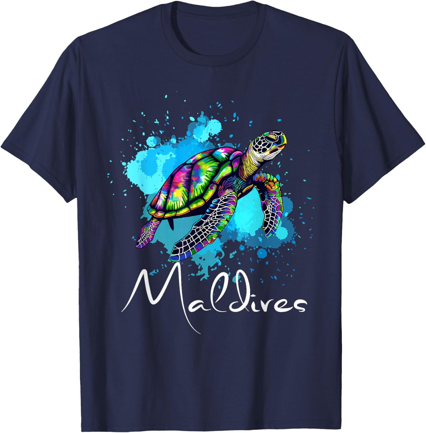 Malediven Taucher Malediven Souvenir Diver T-Shirt - T-Shirt | Navy