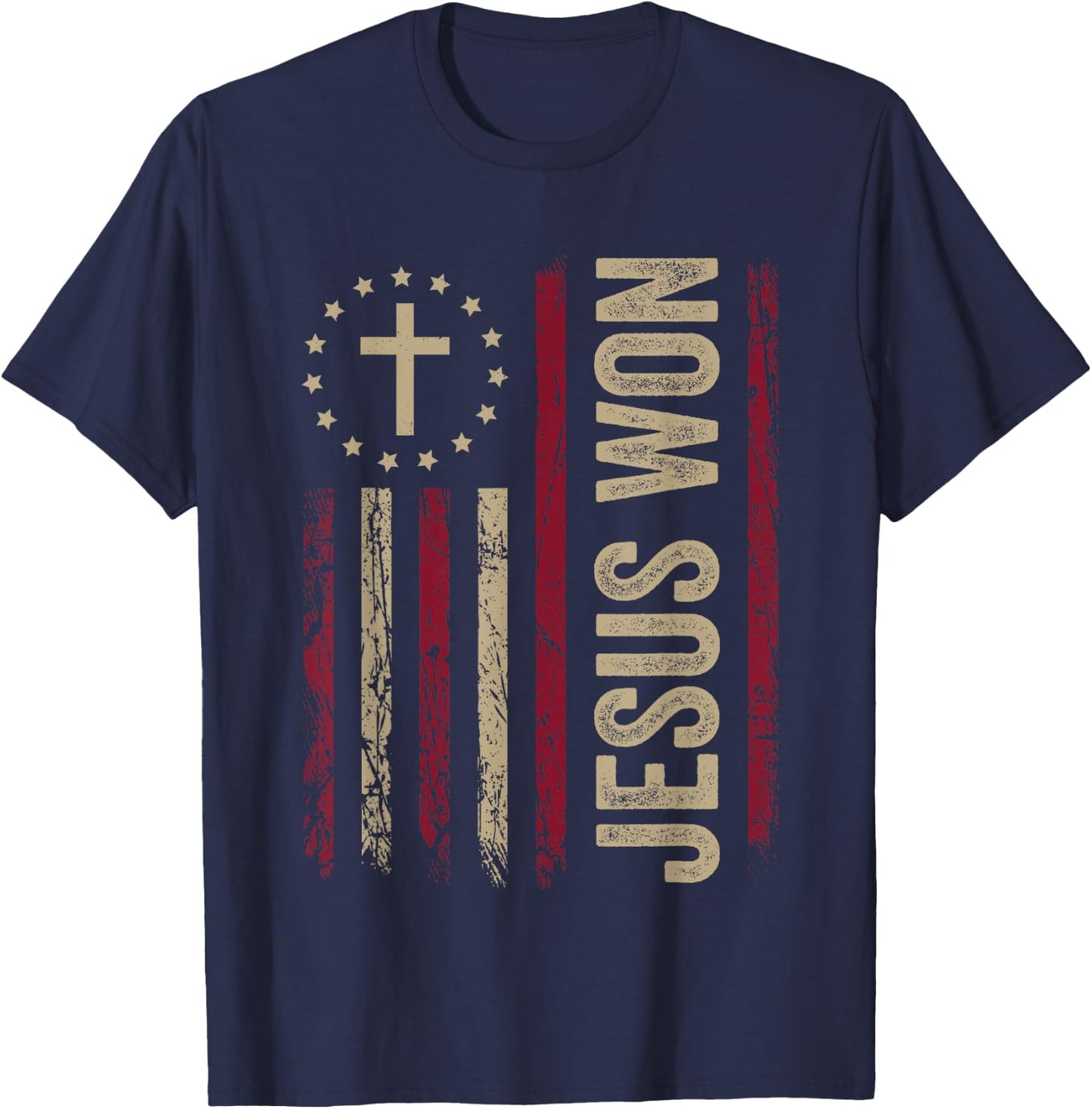 Jesus Won T-Shirt - T-Shirt | Navy