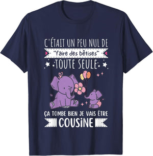 Future Cousine 2027 Gift Nouvelle Naissance Futur Cousine T-Shirt - T-Shirt | Navy