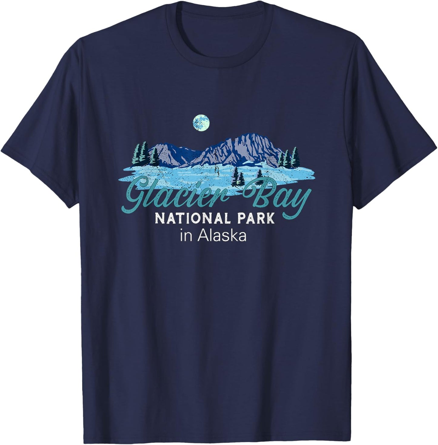 Glacier Bay National Park Alaska T-Shirt - T-Shirt | Navy