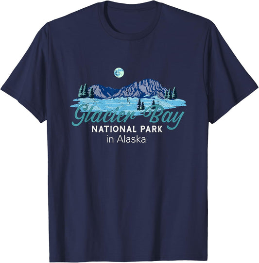 Glacier Bay National Park Alaska T-Shirt - T-Shirt | Navy