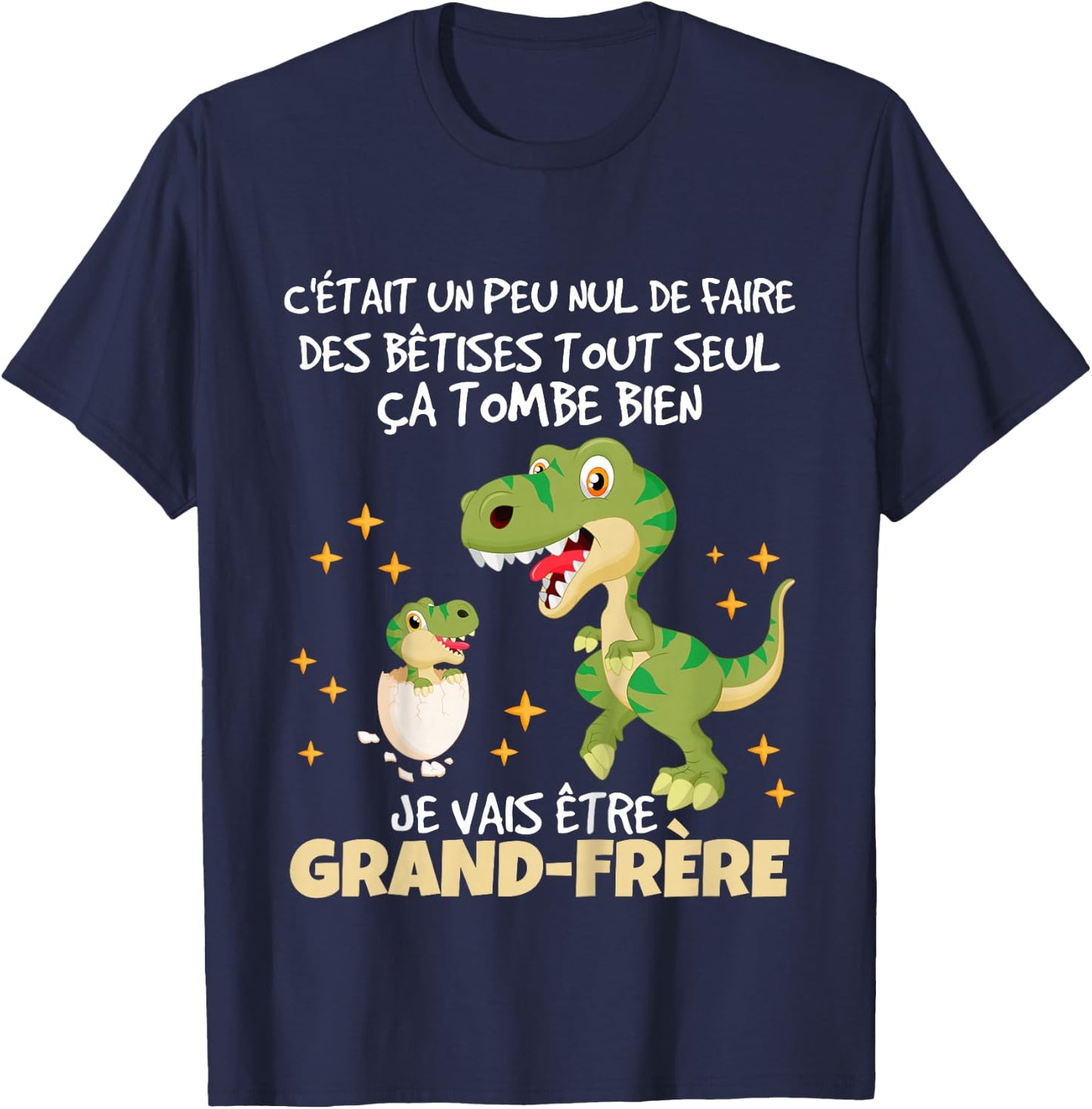 Child Future Big Brother 2026 Announcement Pregnancy Grandbrother 2026 T-Shirt - T-Shirt | Navy