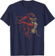 Weirdcore Aesthetic Octopus Woman Face Creepy Strangecore T-Shirt - T-Shirt | Navy