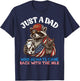 Raccoon Dad Always Came Back with Milk 250 Birthday Father T-Shirt - T-Shirt | Navy
