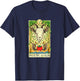 Hail Seitan Go Vegan Tarot Card Goat for Vegansim Lifestyle T-Shirt - T-Shirt | Navy