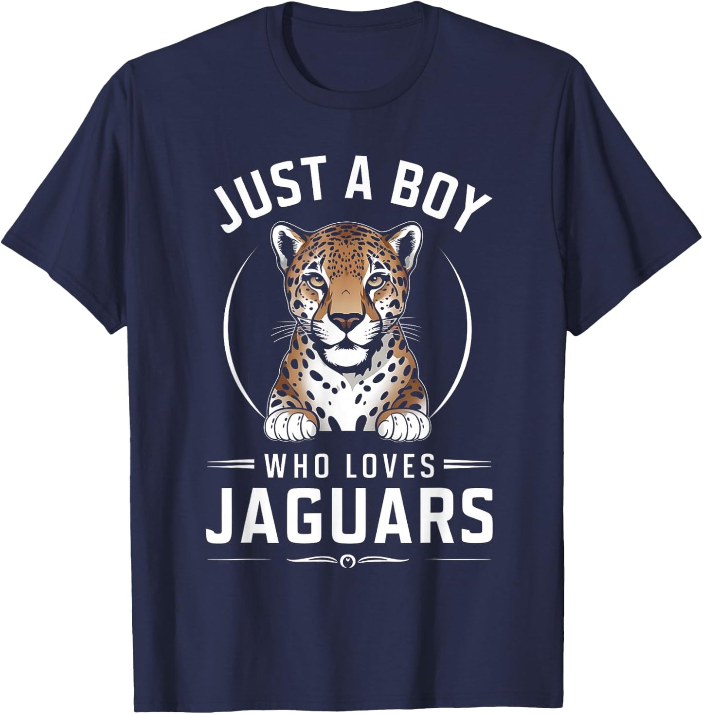 Just A Boy Who Loves Jaguars T-Shirt - T-Shirt | Navy