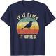 Funny Bird Conspiracy Shirt If It Flies It Spies Retro Bird T-Shirt - T-Shirt | Navy