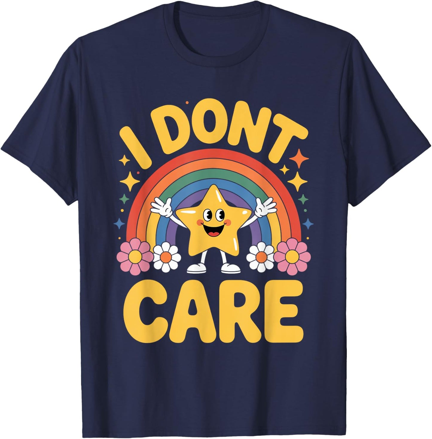 I Don't Care T-Shirt - T-Shirt | Navy