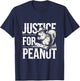 Justice For Peanut The Squirrel - Cute Squirrel Cowboy Hat T-Shirt - T-Shirt | Navy