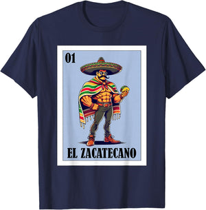 Funny Zacatecas Mexican Design - El Zacatecano T-Shirt - T-Shirt | Navy