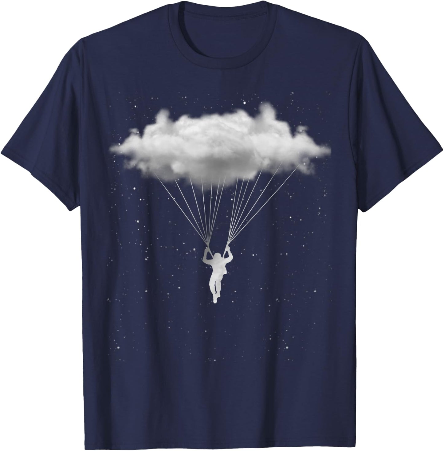 Skydiving Shirt Night Cloud Star Constellation Shirt T-Shirt - T-Shirt | Navy