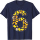 6th Birthday Cute Duck Theme 6 Year Old Boy Girl Birthday T-Shirt - T-Shirt | Navy