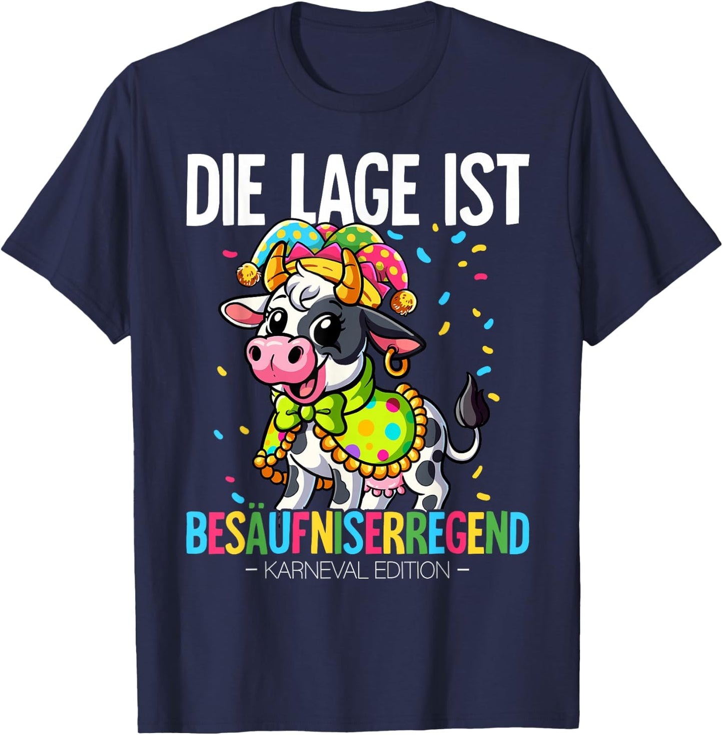 Cologne Carnival , black T-Shirt - T-Shirt | Navy