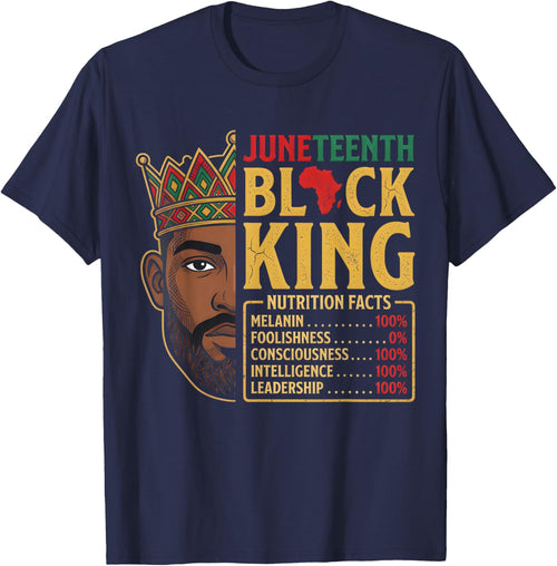 Juneteenth Black King Nutrition Facts Pride African