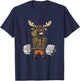 Funny Deadlift Moose Weightlifting Gym Humor T-Shirt - T-Shirt | Navy