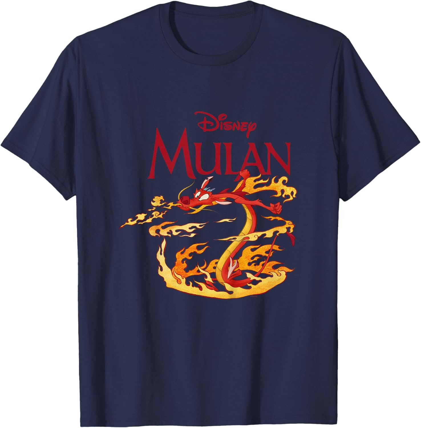 Kids Mulan Mushu Dragon Fire , white, 2 T-Shirt - T-Shirt | Navy