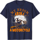 My Broom Broke So Now I Ride A Motorcycle T-Shirt - T-Shirt | Navy