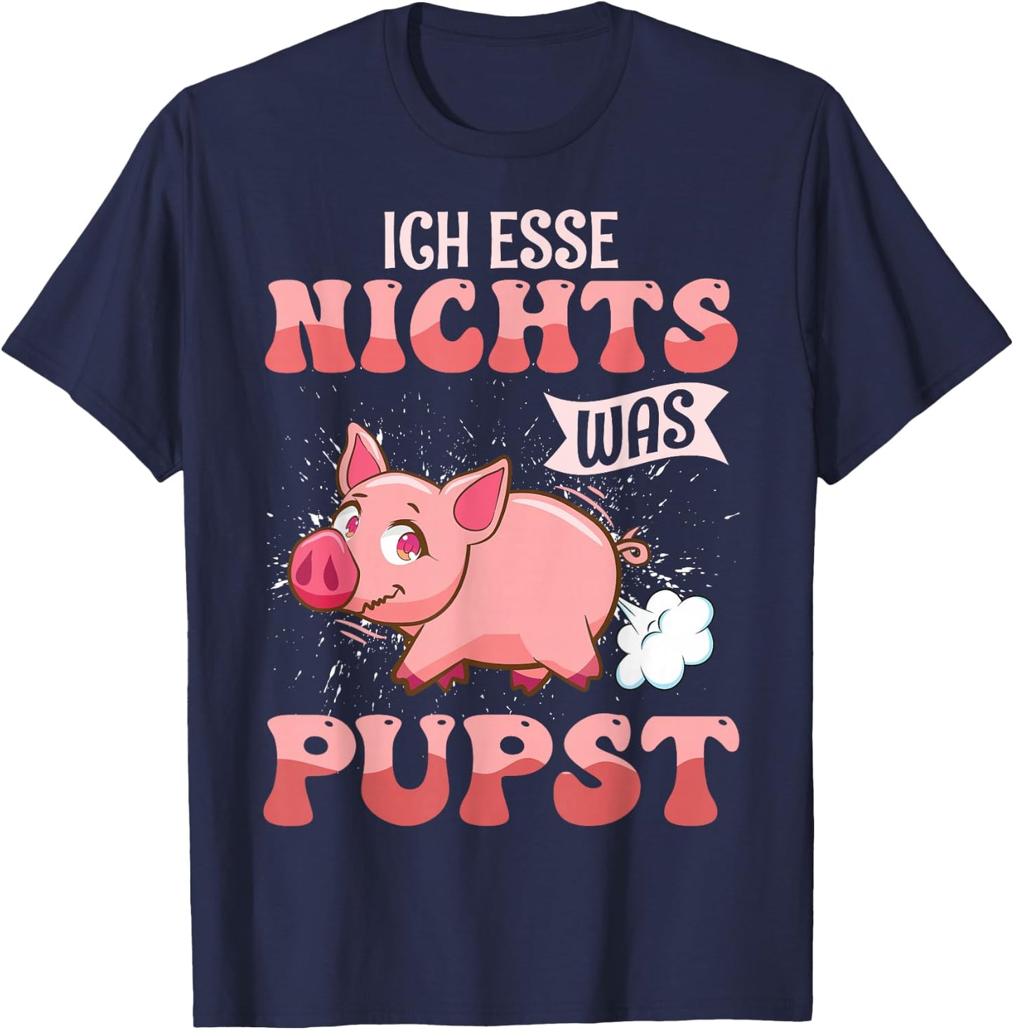 Animal Lovers Vegan Vegan , black, s T-Shirt - T-Shirt | Navy