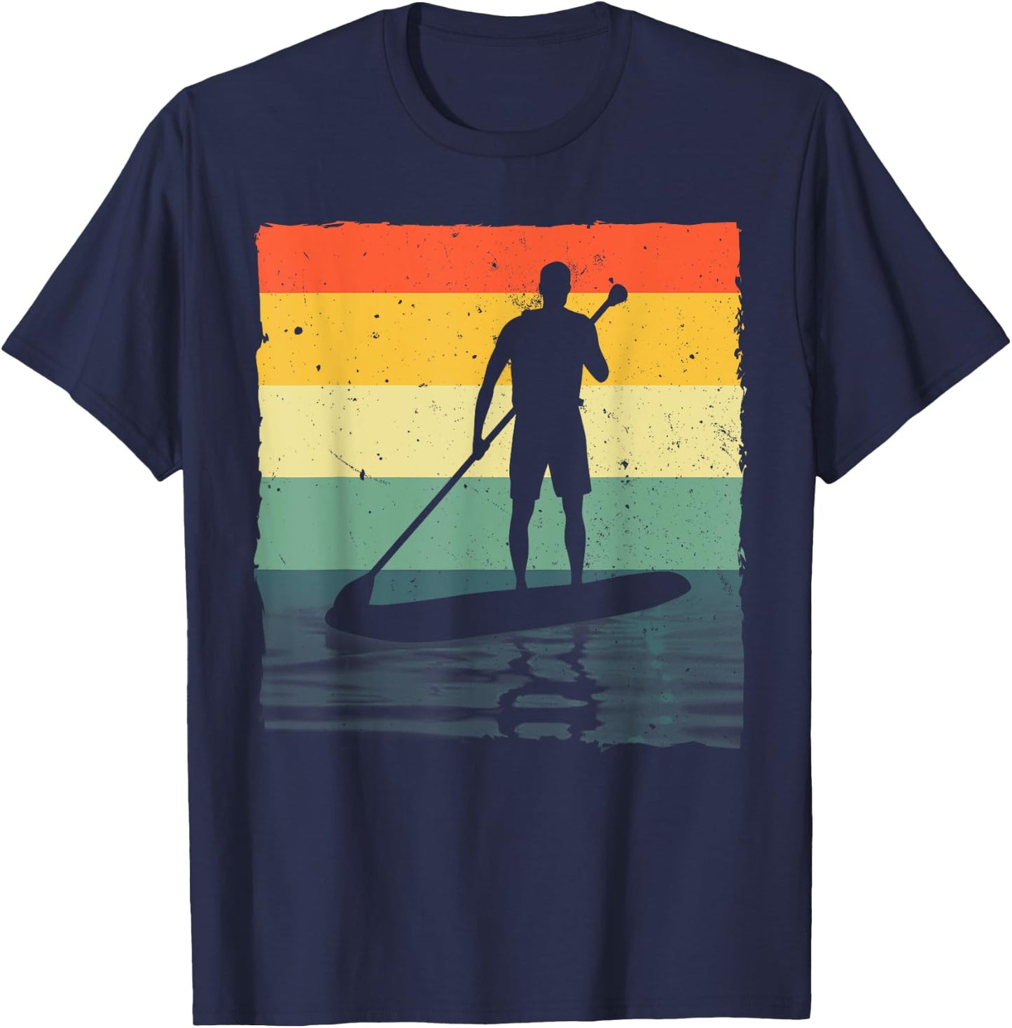 Paddleboarding Art Women SUP Standup Paddle Board T-Shirt - T-Shirt | Navy