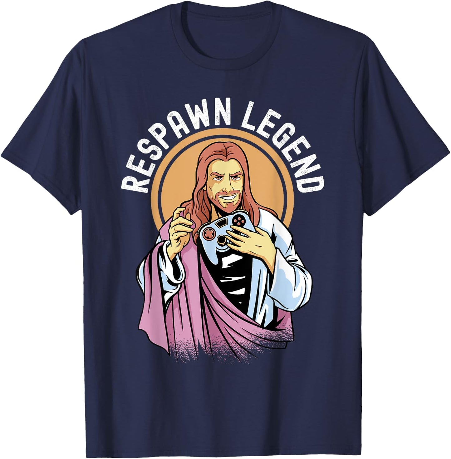 Respawn Legend Resurrected Funny Jesus Video Games Boys T-Shirt - T-Shirt | Navy