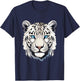 Snow Leopard Leopard T-Shirt - T-Shirt | Navy