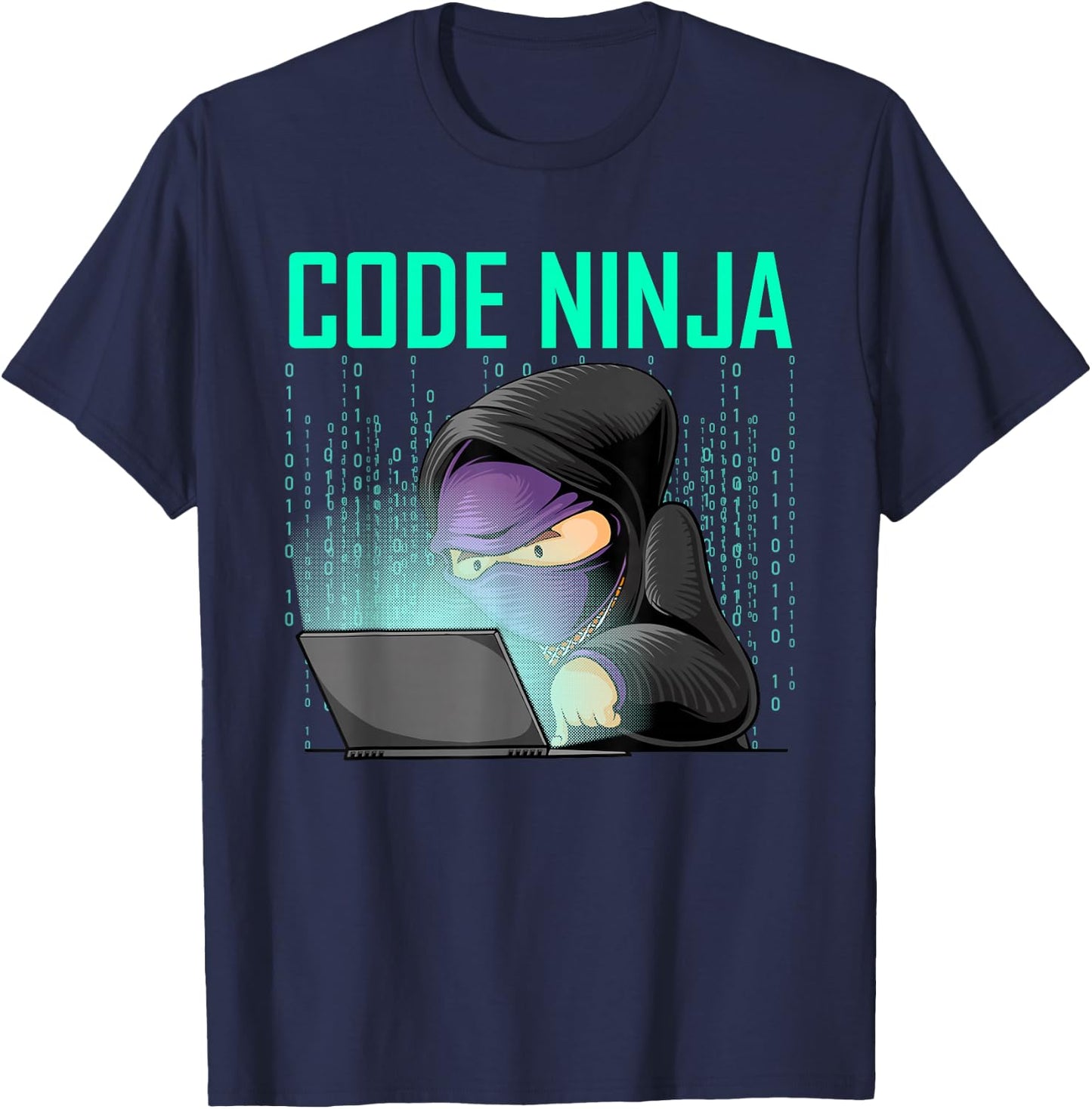 Cool Computer Programmer Art Women Web Coding Geek T-Shirt - T-Shirt | Navy