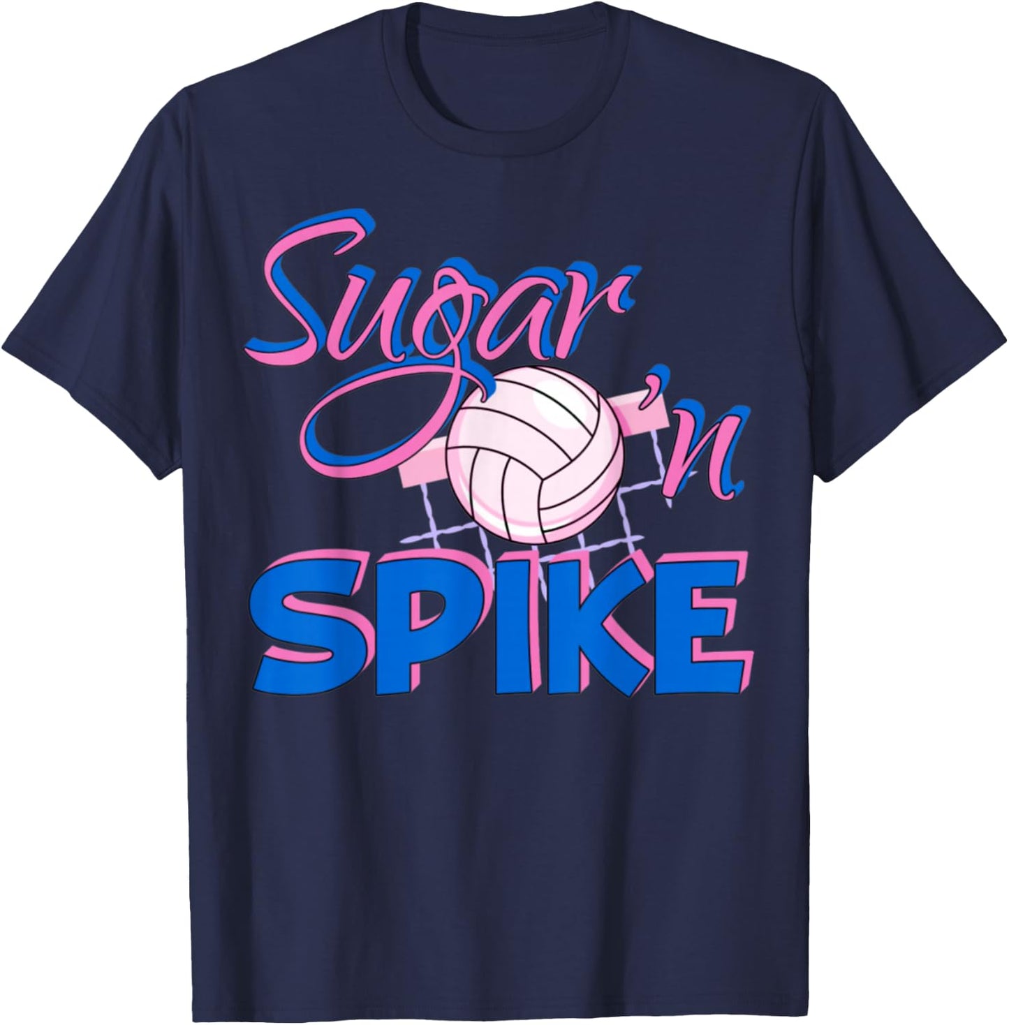 Sugar Spike Volleyball T-Shirt - T-Shirt | Navy